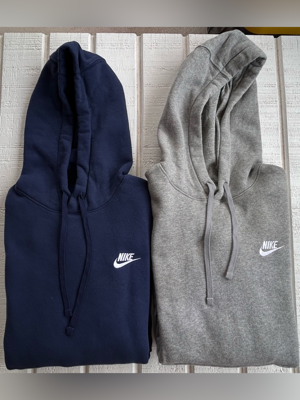 Nike Sportswear Men’s Set of 2 Club Fleece Hoodies Navy/Grey Size Medium